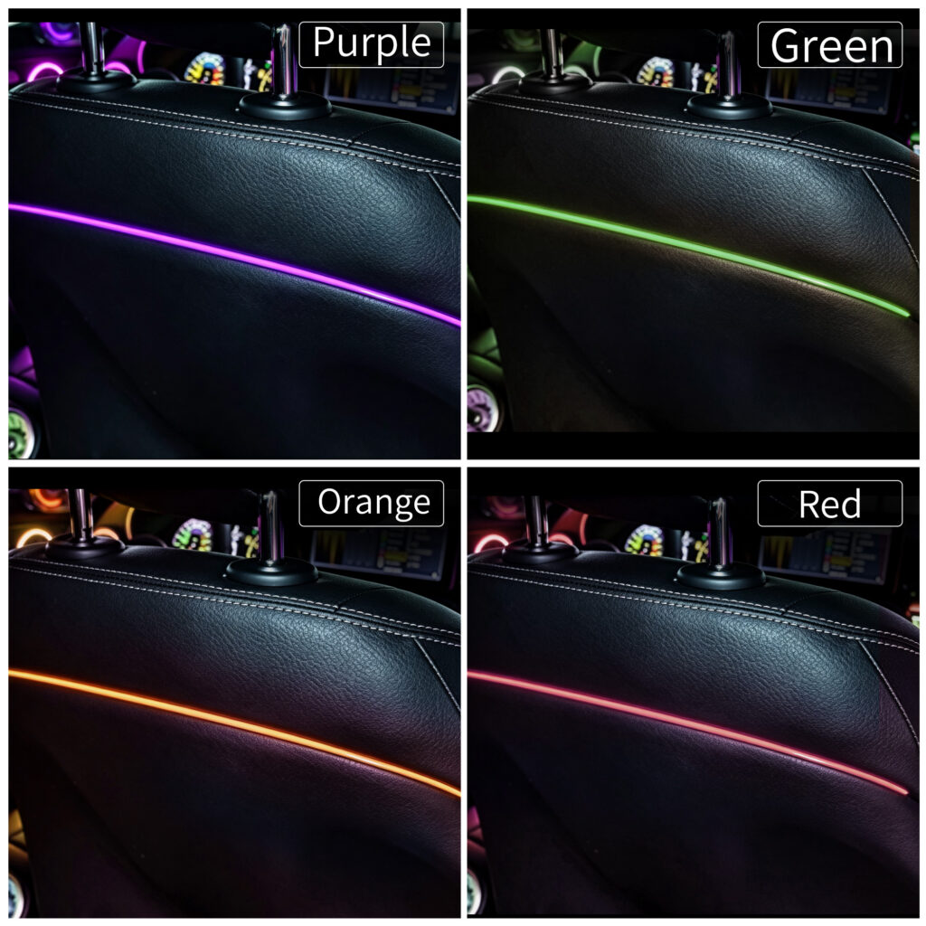 64 Colors Seat Backrest Ambient Light for Mercedes Benz C Class W205 2015-2021GLC X253 W213 Car Interior LED Light Modification — main 2