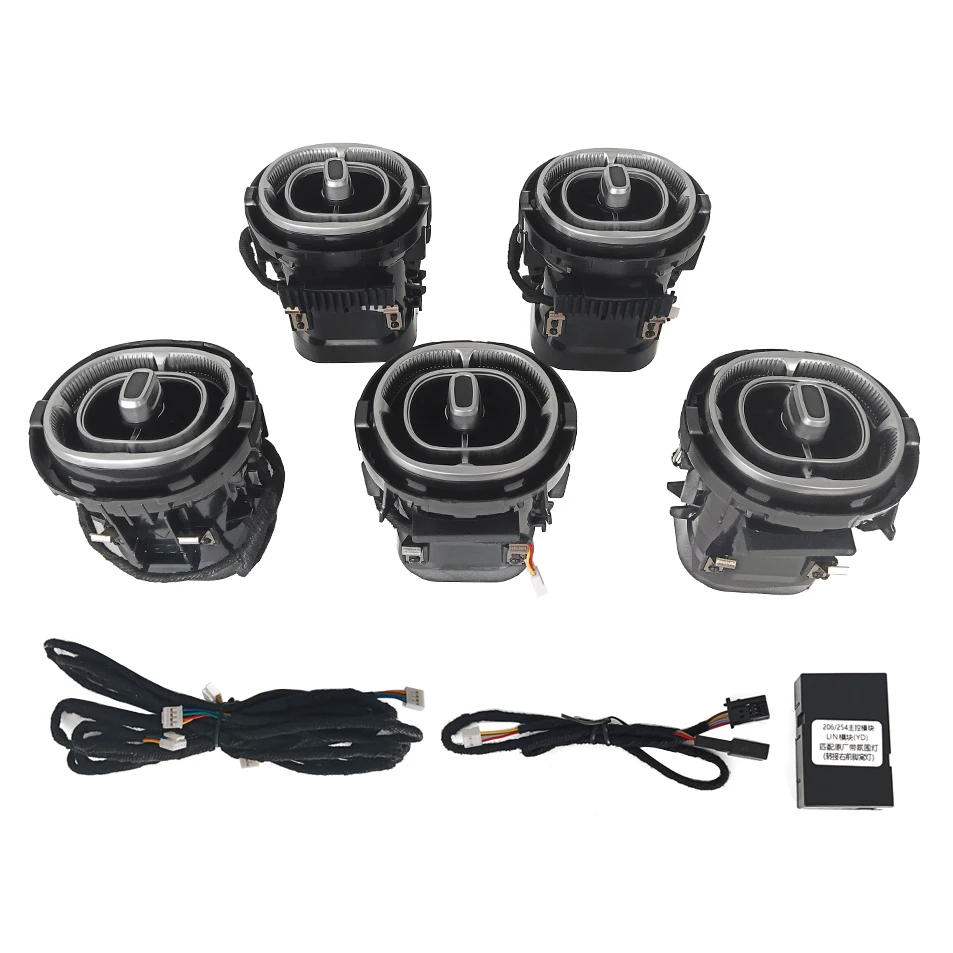 High Quality Front Turbine Air Vent 64 Colors LED Ambient Light for Mercedes Benz GLC-class X254 GLC300 GLC350