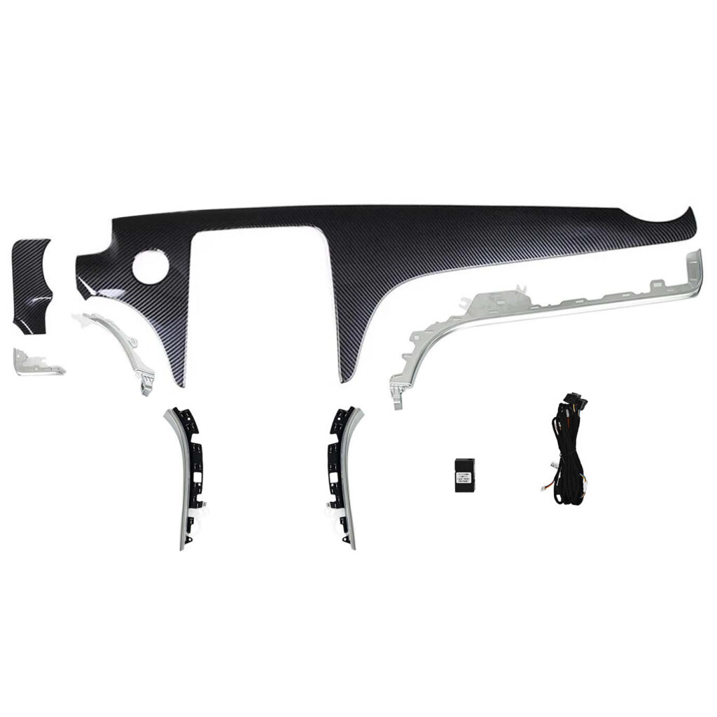 Suitable for Mercedes-Benz GLC-class (X254) Piano Color Interior Center Console Dashboard Moulding Trim With Ambient Light