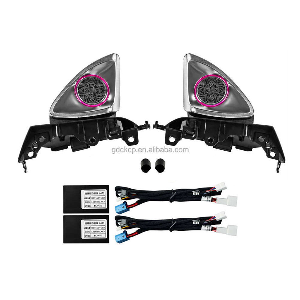 C236 CLE 64 Colors 4D Rotating Tweeter Ambient Light for 2024-2026 Mercedes Benz CLE Coupe Plug and Play Rotating Treble Speaker