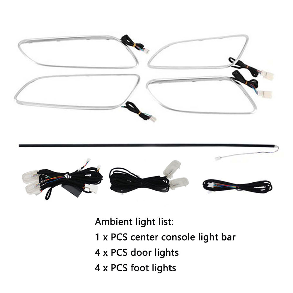 Wholesale 12 Colors Interior Ambient Lighting for Mercedes Benz A/B-class W176 W246 CLA W117 GLA W156 Door Lights Foot Lights