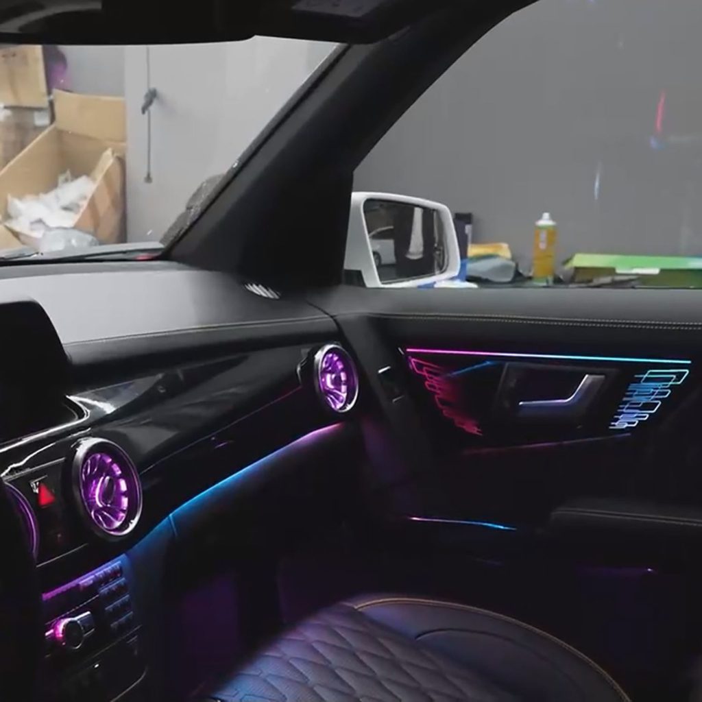 X204 Symphony Ambient Light Kit For Mercedes-Benz GLK 2012-2015 Atmosphere Light Car LED Air Vent Interior Ambient Lamp