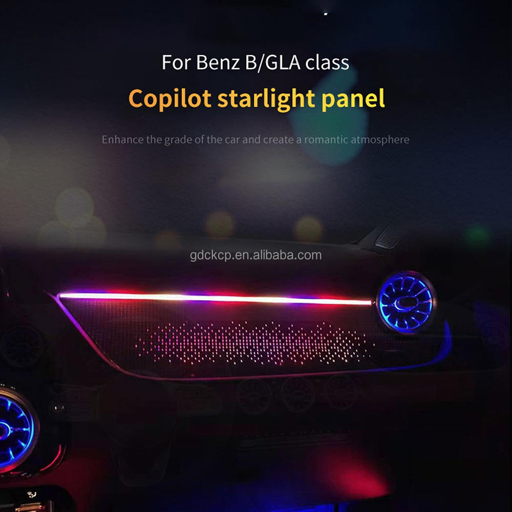W247 Starlight Co-pilot Interior Panel Ambient Light for Benz B-Class W247 GLA H247 Center Console Decoration Atmosphere Lamp