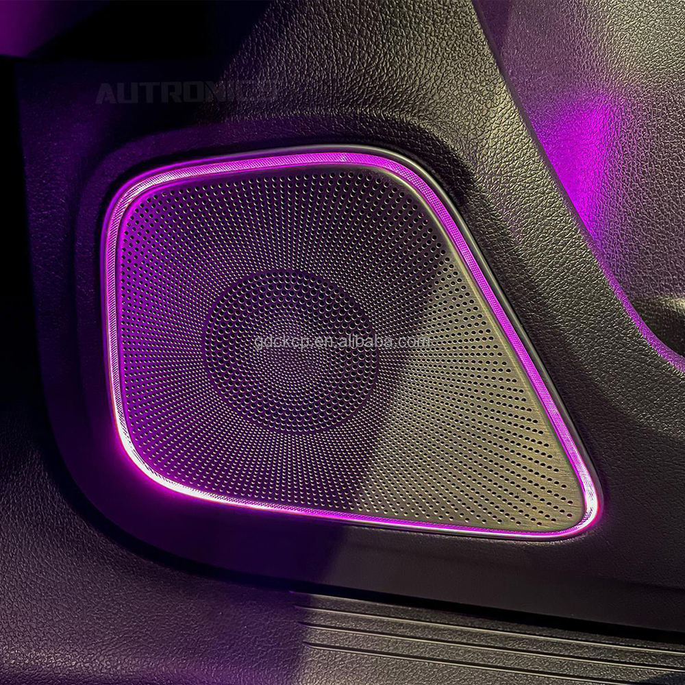 64 Color LED Midrange Speaker Cover Ambient Light for Mercedes New A/B/CLA/GLA/GLB W177 W118 W247 Illuminated Auto Horn Cover
