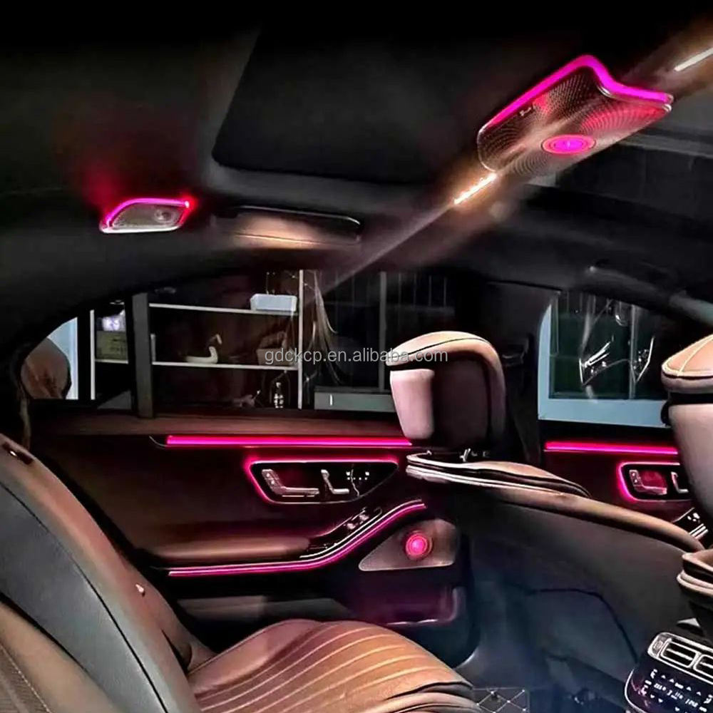 W223 Roof LED Speaker Car Ceiling Speakers 64 Colors Ambient Light for Mercedes Benz S-class S500 S580 S680 2021+