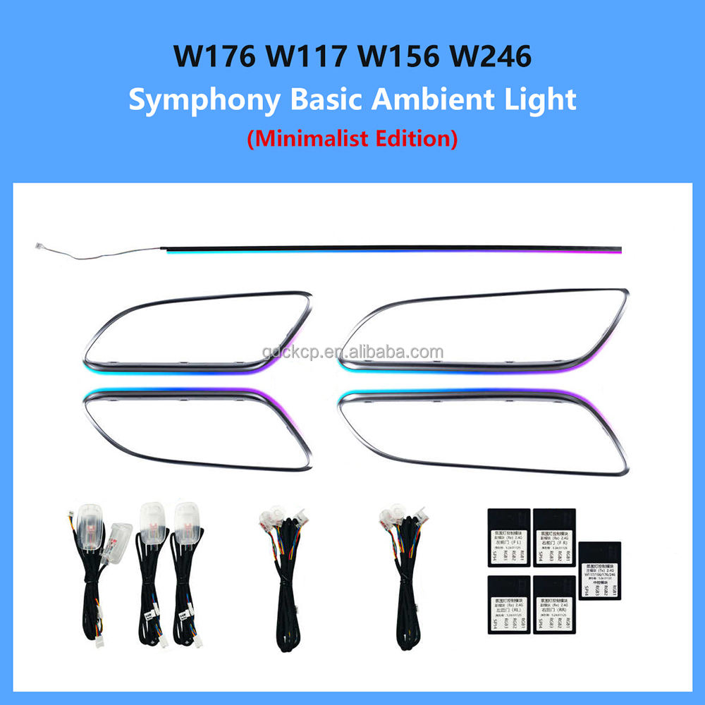 W176 Dynamic Symphony Ambient Light for Mercedes A/B-class W176 W246 CLA W117 GLA W156 Plug and Play No Wiring Required