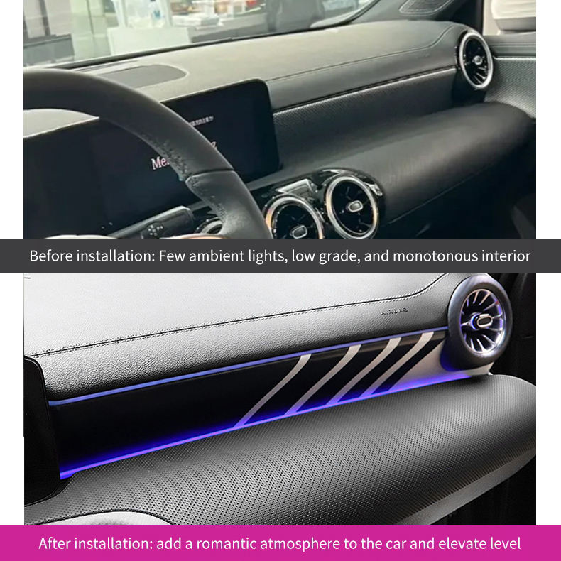 W118 Car Interior Accessories Co-pilot's Seat Center Console Decoration Sports Interior Panel for Mercedes Benz A-Class W177