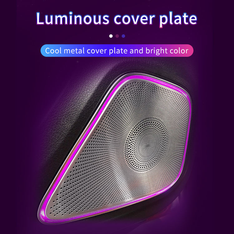 64 Colors W247 Car Door Speaker Cover Ambient Light for Mercedes Benz B/GLA-class 2020-2022 W247