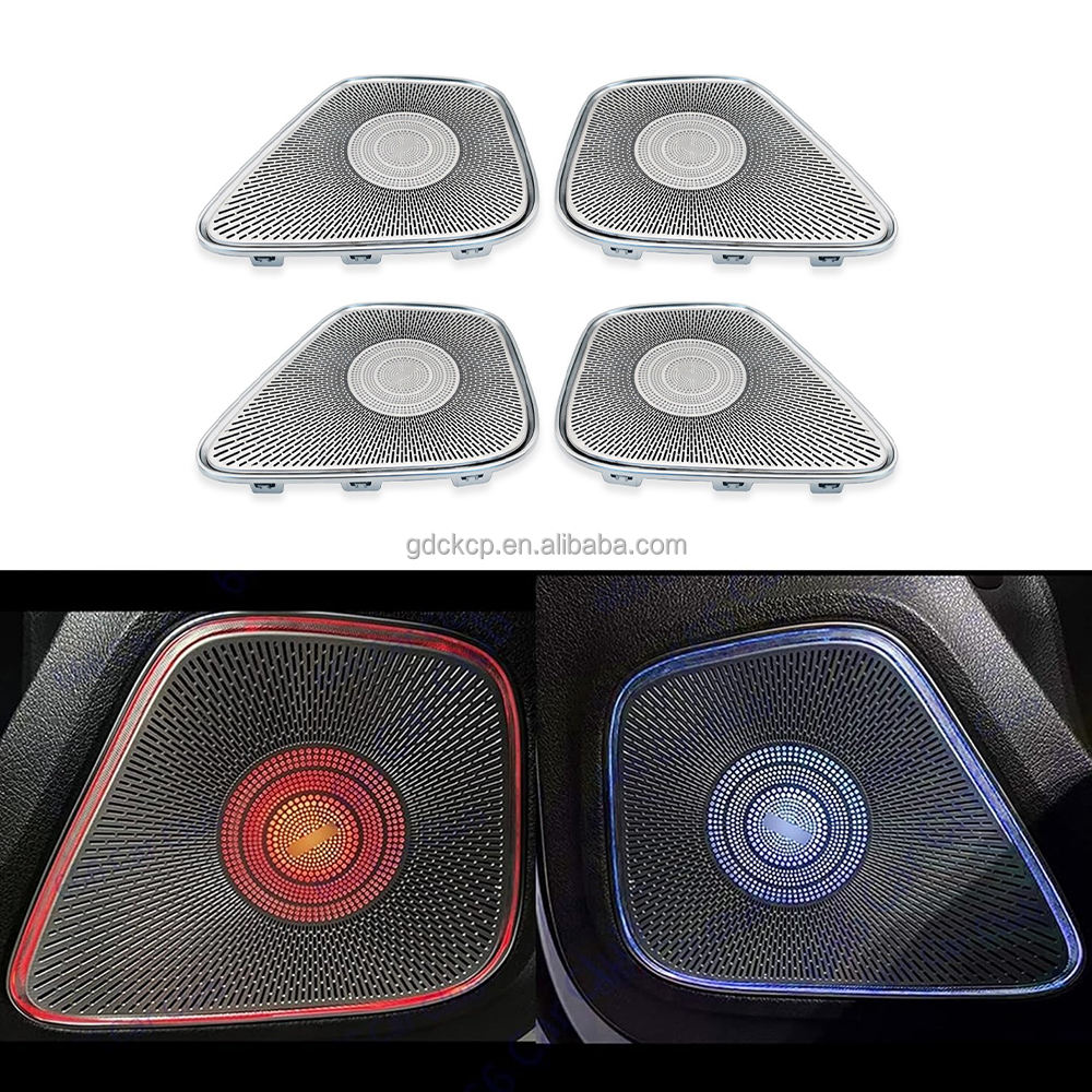 64 Colors LED Speaker Cover Car Door Audio Decoration Lamp Ambient Light for Mercedes Benz W177 W118 W247 GLB GLA CLA AB Class