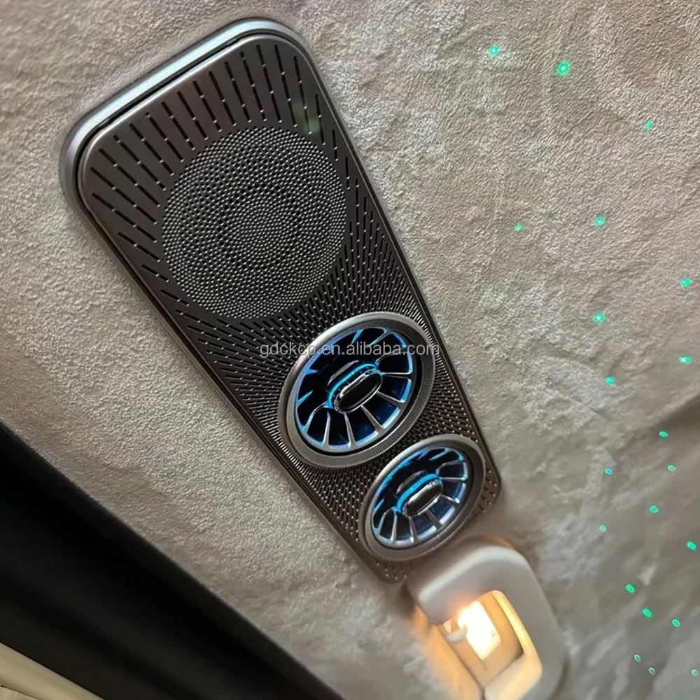 64 Colors Car Ceiling Air Outlet Ambient Light for Mercedes-Benz V-Class W447 Interior Roof LED Conditioning Air Vent