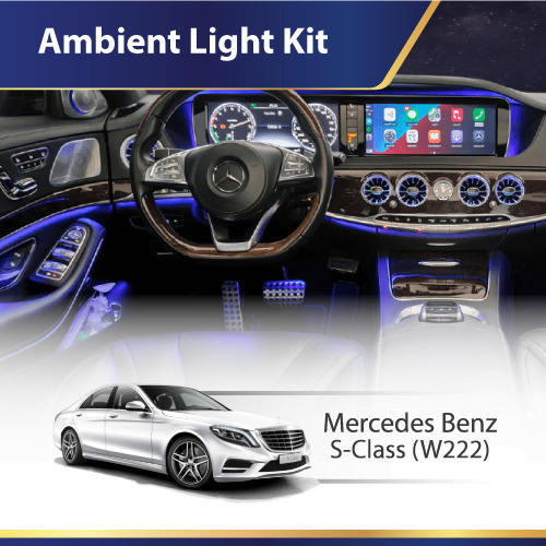 Hot Selling 64 Colors LED Ambient Light Colorful W222 Car Atmosphere Light Accessories for Mercedes Benz S-Class W222