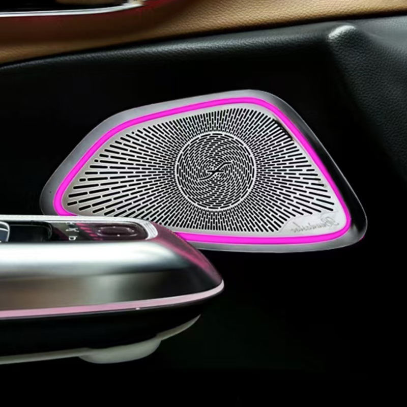 64-Color Ambient Light Kit, 4D Tweeters and Speaker Covers for Mercedes-Benz E-Class V214 Long-Wheelbase Saloon 2024-2026