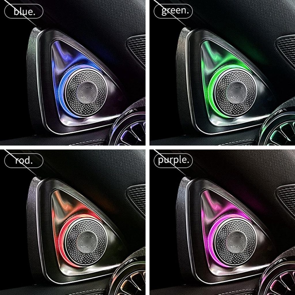 Factory Wholesale W177 4D Rotating Tweeter 64 Colors Ambient Light for Benz A-class 2019-2025 Rotating Treble Atmosphere Lamp