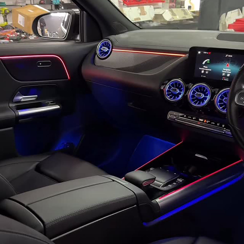 Right Hand Drive W247 64 Colors Basic Ambient Lighting for Benz B-Class W247 GLA H247 Colours Control Via Original Screen