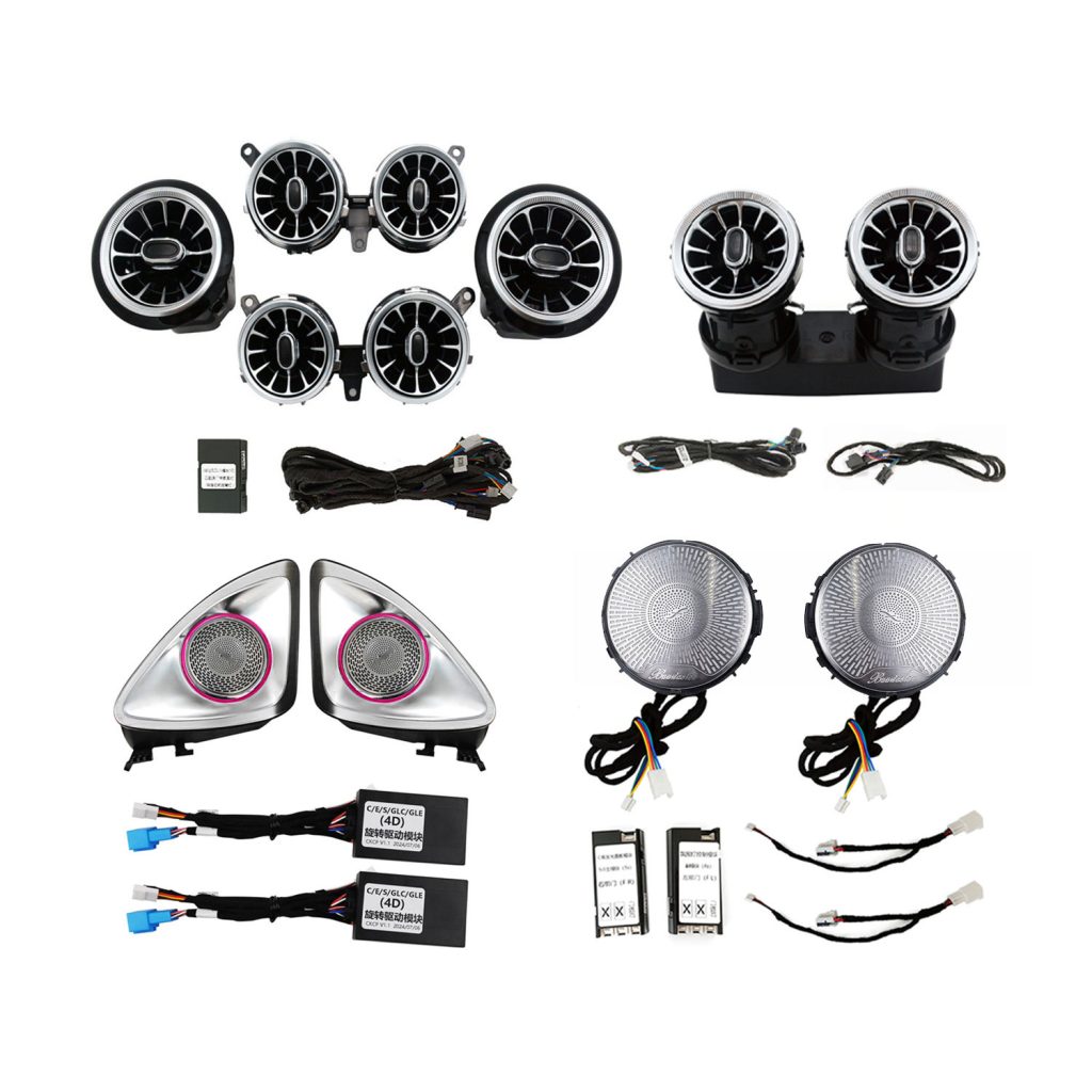 Factory Wholesale C238 Ambient Light Kit for 2017-2022 Mercedes-Benz E-Coupe Air Vent 4D Rotating Tweeter Door Speaker Cover
