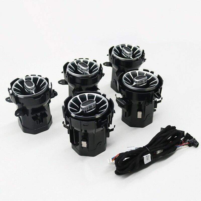 64 Colors Luminous Turbine Air Vent Ambient Light for Mercedes Benz A/B-Class W177 W247 CLA C118 GLA/GLB X247