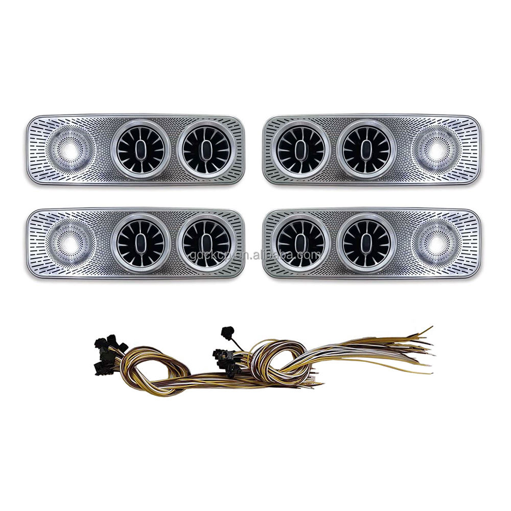 64 Colors Car Ceiling Air Outlet Ambient Light for Mercedes-Benz V-Class W447 Interior Roof LED Conditioning Air Vent