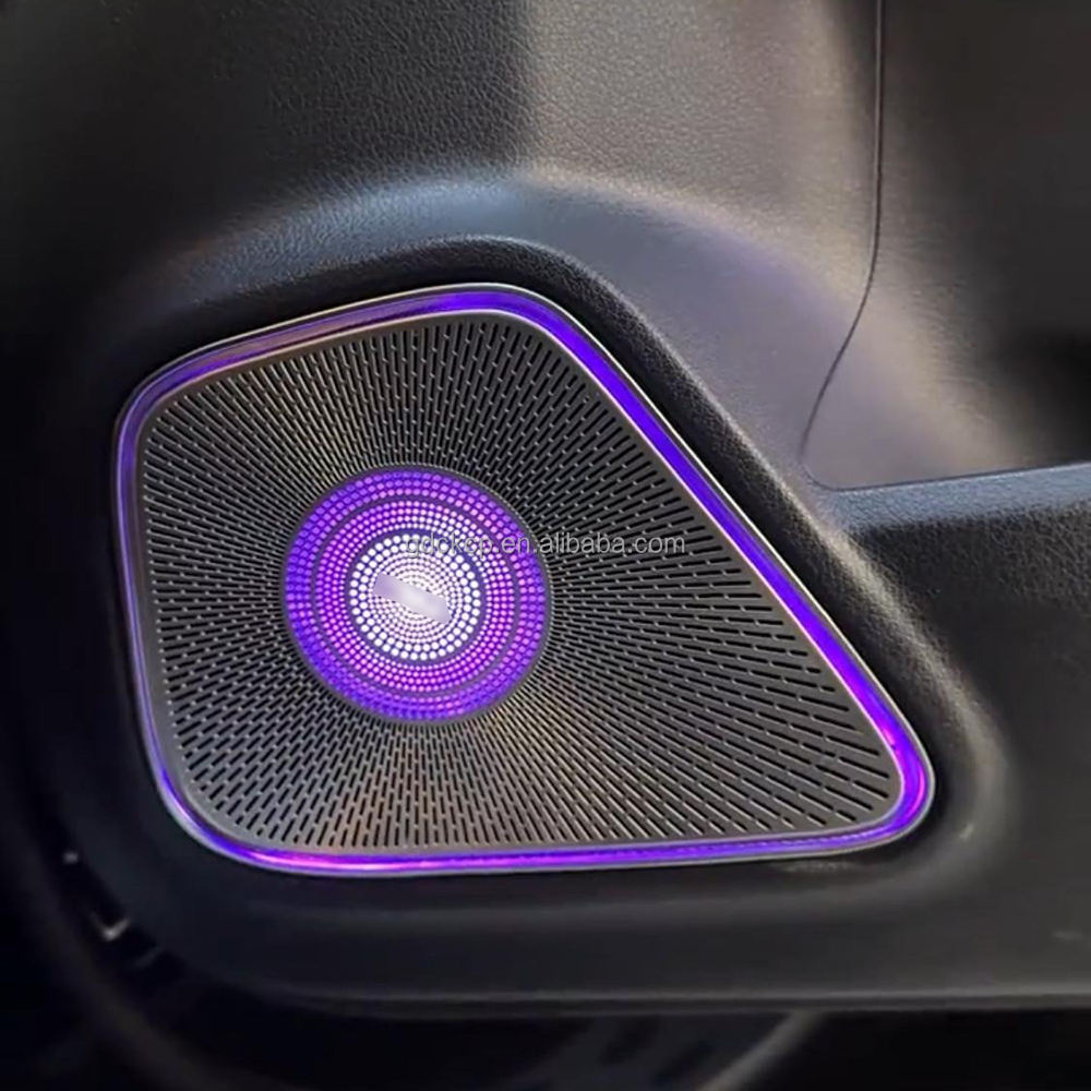 64 Colors LED Speaker Cover Car Door Audio Decoration Lamp Ambient Light for Mercedes Benz W177 W118 W247 GLB GLA CLA AB Class