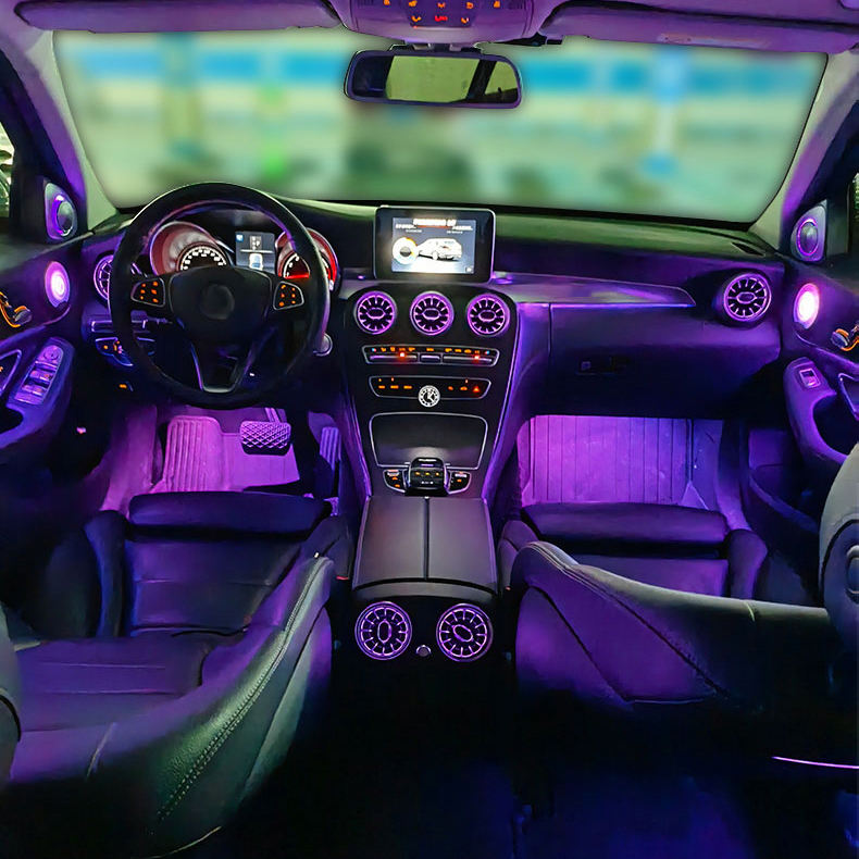 C205 C-Coupe 4D Rotating Tweeter Speaker 64 Colors LED Ambient Light for Mercedes Benz C-Coupe 2015-2021