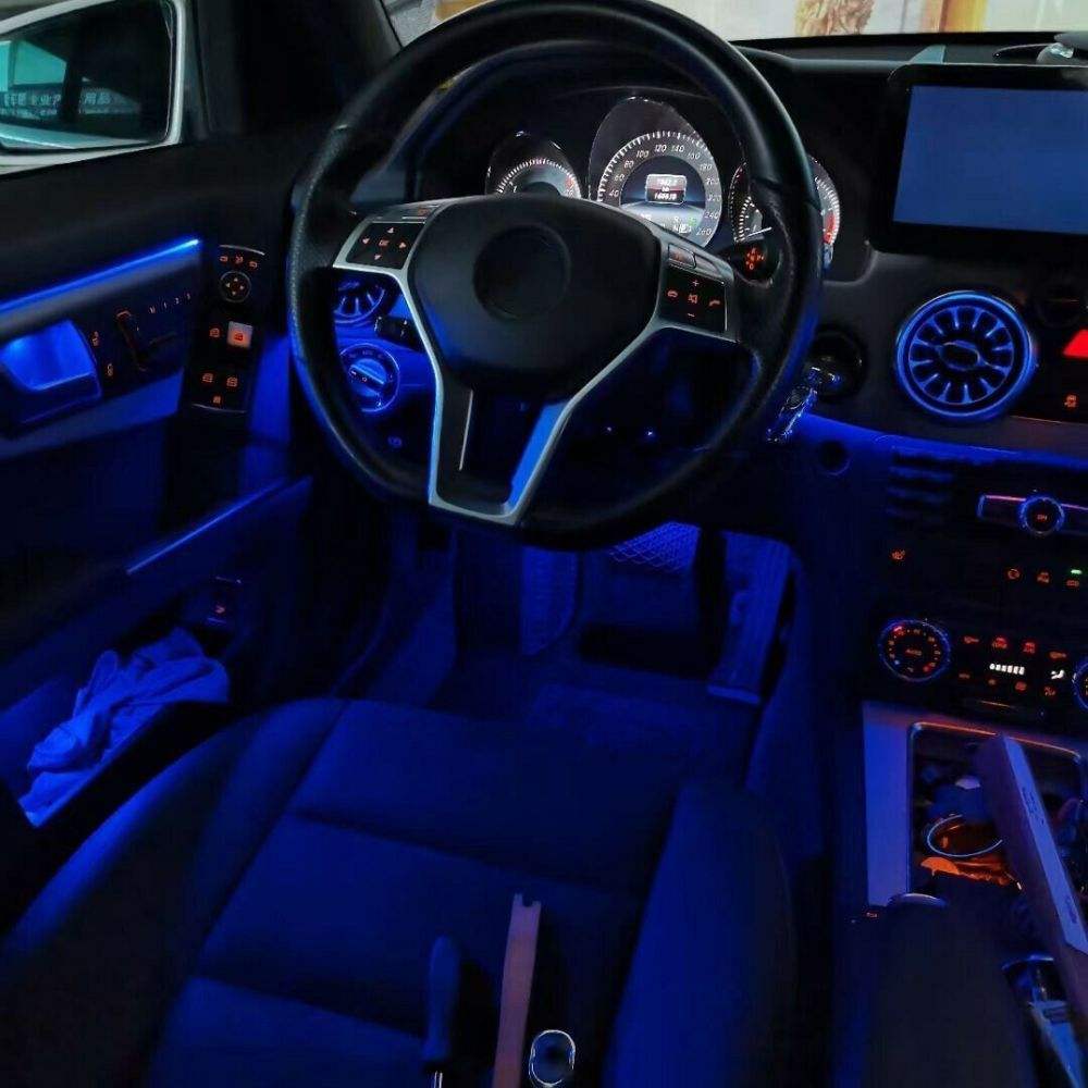 GLK X204 12 Colors Colorful Atmosphere Light Kit for Mercedes Benz GLK-Class 2013-2015 Turbine Vents Retrofit LED Ambient Light