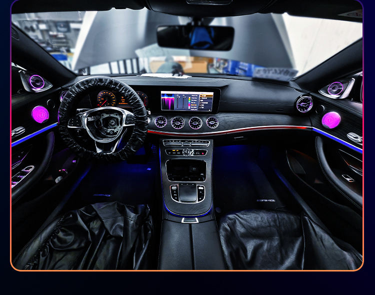 C238 64 Colors Air Vent 4D Rotating Tweeter Ambient Light for Mercedes Benz C238 E-coupe Interior Ambience Light