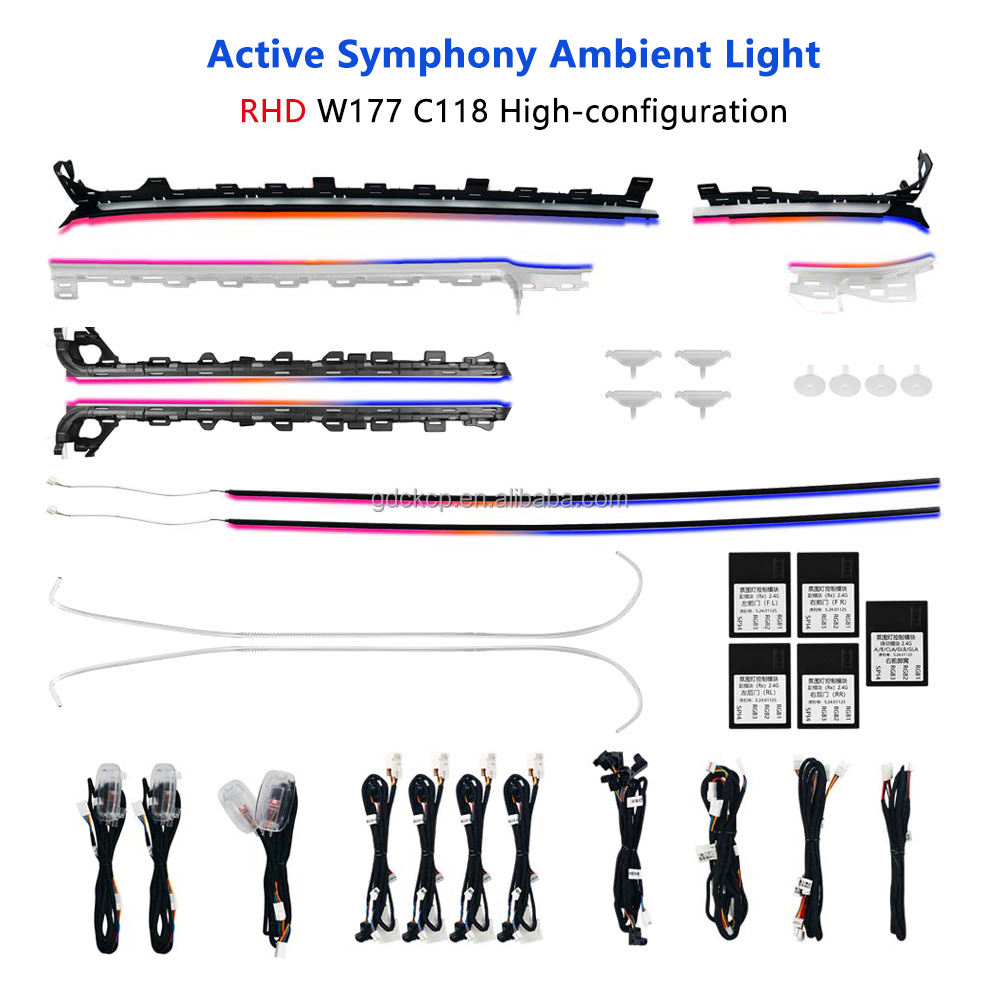 Right Hand Drive W177 Symphony Ambient Light for Mercedes Benz A-Class W177 CLA C118 New Retrofit Active Atmosphere Lamp