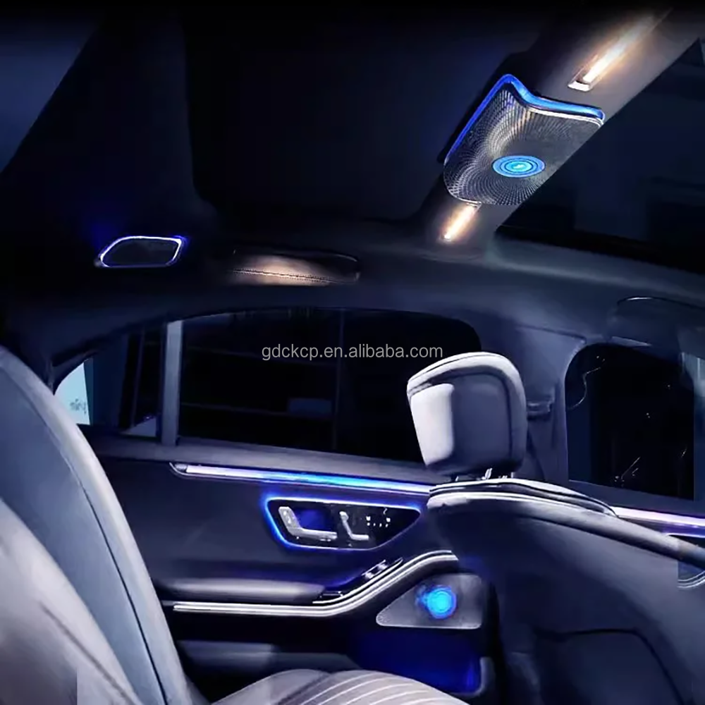 W223 Roof LED Speaker Car Ceiling Speakers 64 Colors Ambient Light for Mercedes Benz S-class S500 S580 S680 2021+