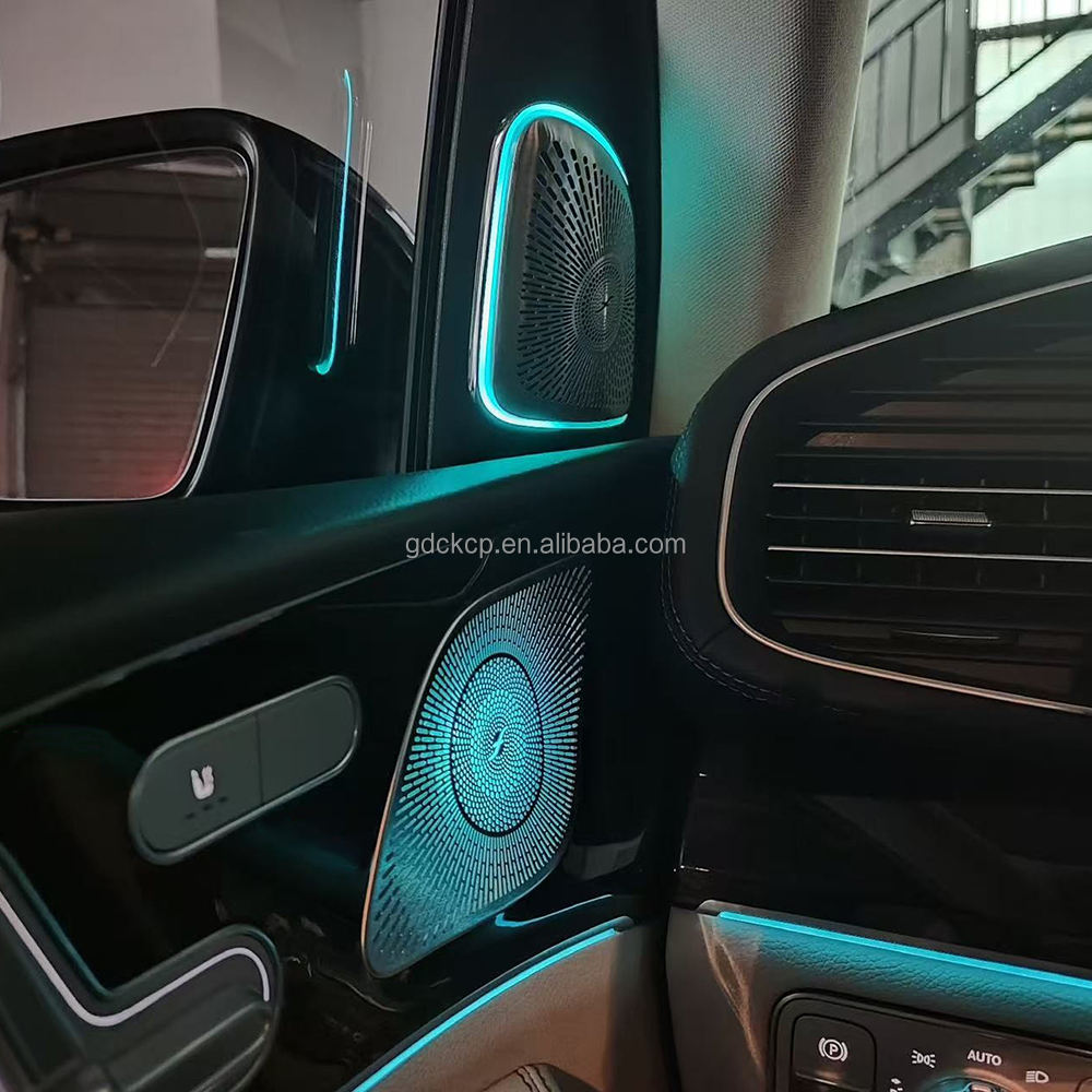 64 Colors Illuminated Door Midrange Speaker Covers for Mercedes-Benz GLS X167 SUV 2020-2026