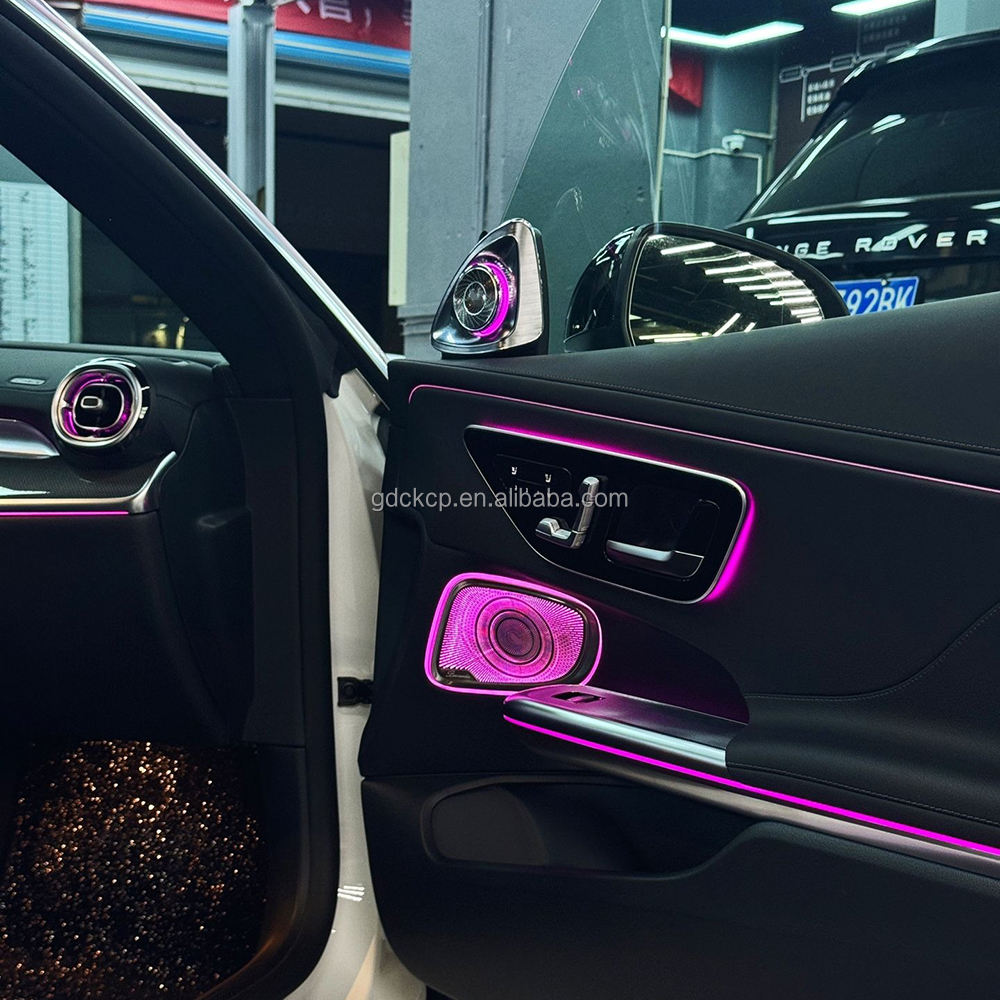 C236 CLE 64 Colors 4D Rotating Tweeter Ambient Light for 2024-2026 Mercedes Benz CLE Coupe Plug and Play Rotating Treble Speaker