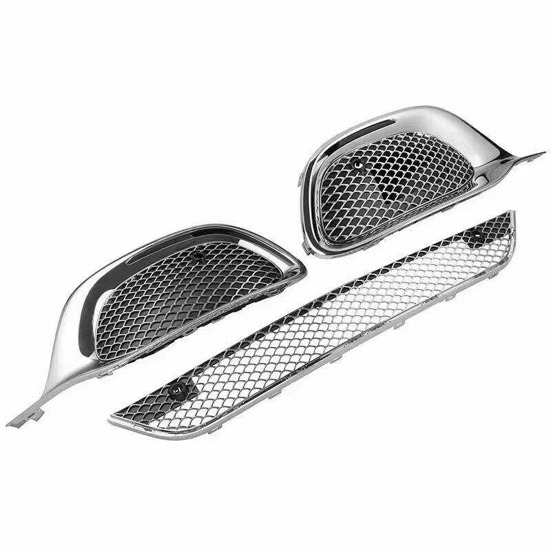 Chrome Front Bumper Grille W223 Lower Bumper Grille Mesh for Mercedes Benz S Class S480 S580 Upgrade to S680 Maybach Style
