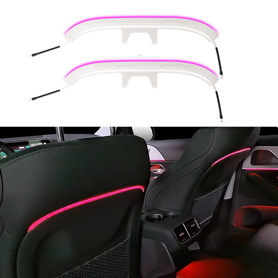 64 Colors Seat Back Ambient Light Bars for Mercedes-Benz GLS X167 SUV 2020-2026