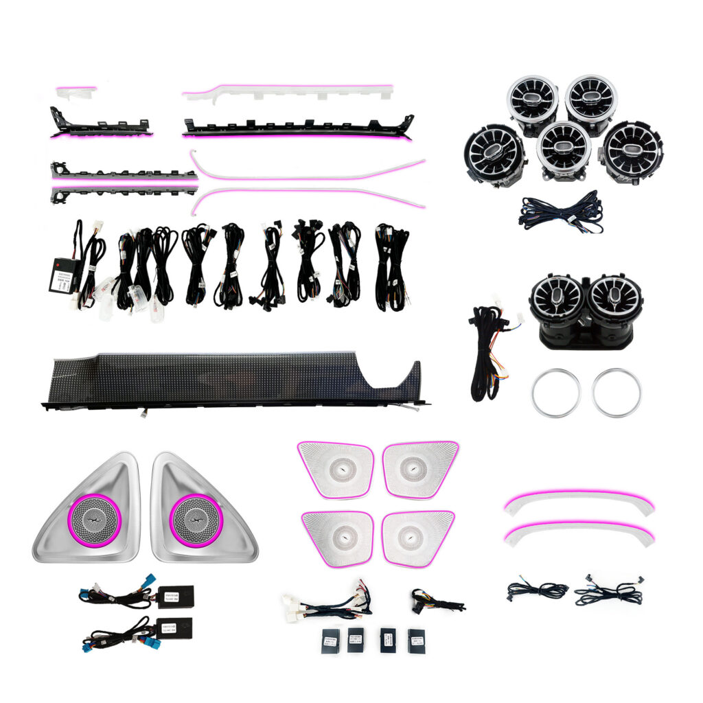W177 Ambient Light Kit for Mercedes Benz A-class W177 CLA C118 Upgraded 64 Colors Interior Atmosphere Light Accessories