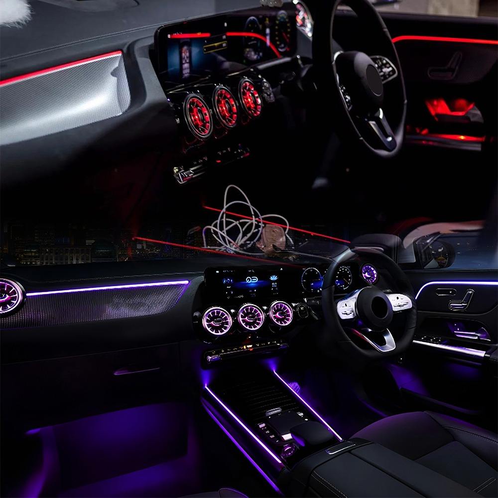 Right Hand Drive W247 64 Colors Basic Ambient Lighting for Benz B-Class W247 GLA H247 Colours Control Via Original Screen
