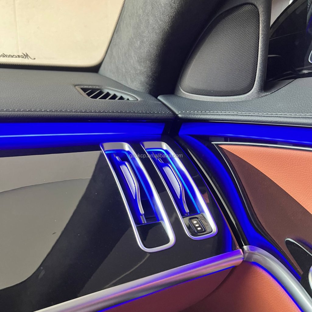 New Arrivals 64 Colors LED Air Vent Ambient Light for Mercedes Benz S-class W223 Luminous Air Ac Outlet Atmosphere Lamp