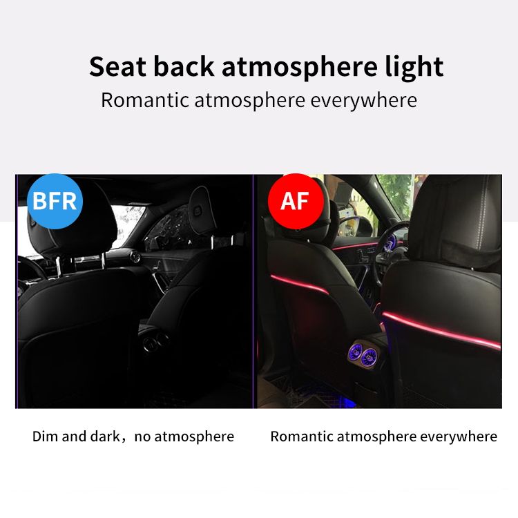 Best-selling Good Quality Seat Back Ambient Light Car Interior Upgraded for Mercedes-Benz New A/CLA-class W177 W118