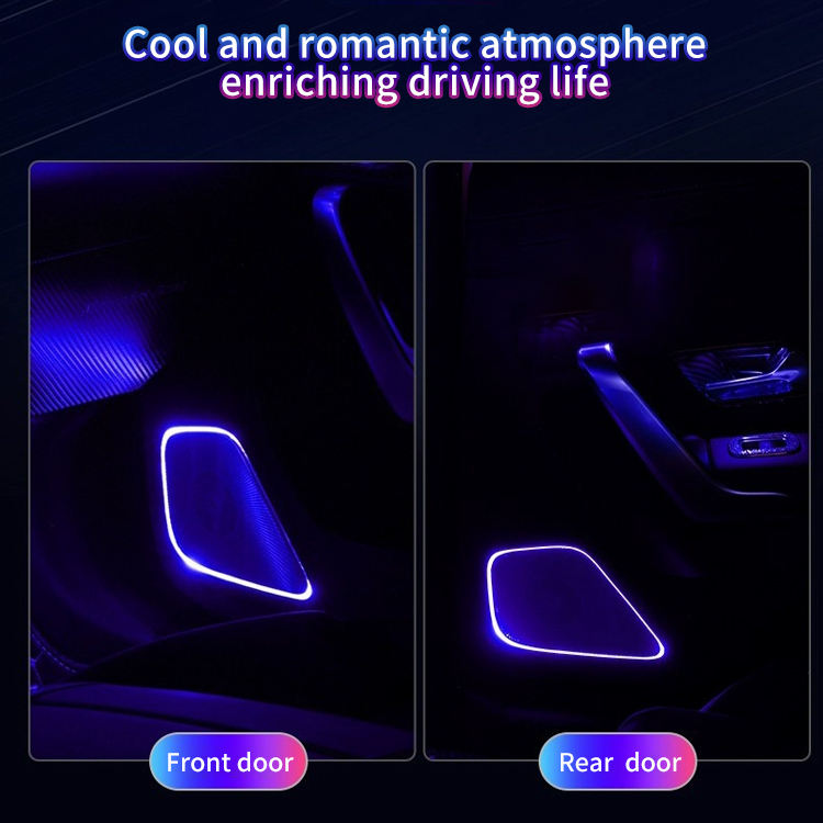 64 Colors W247 Car Door Speaker Cover Ambient Light for Mercedes Benz B/GLA-class 2020-2022 W247
