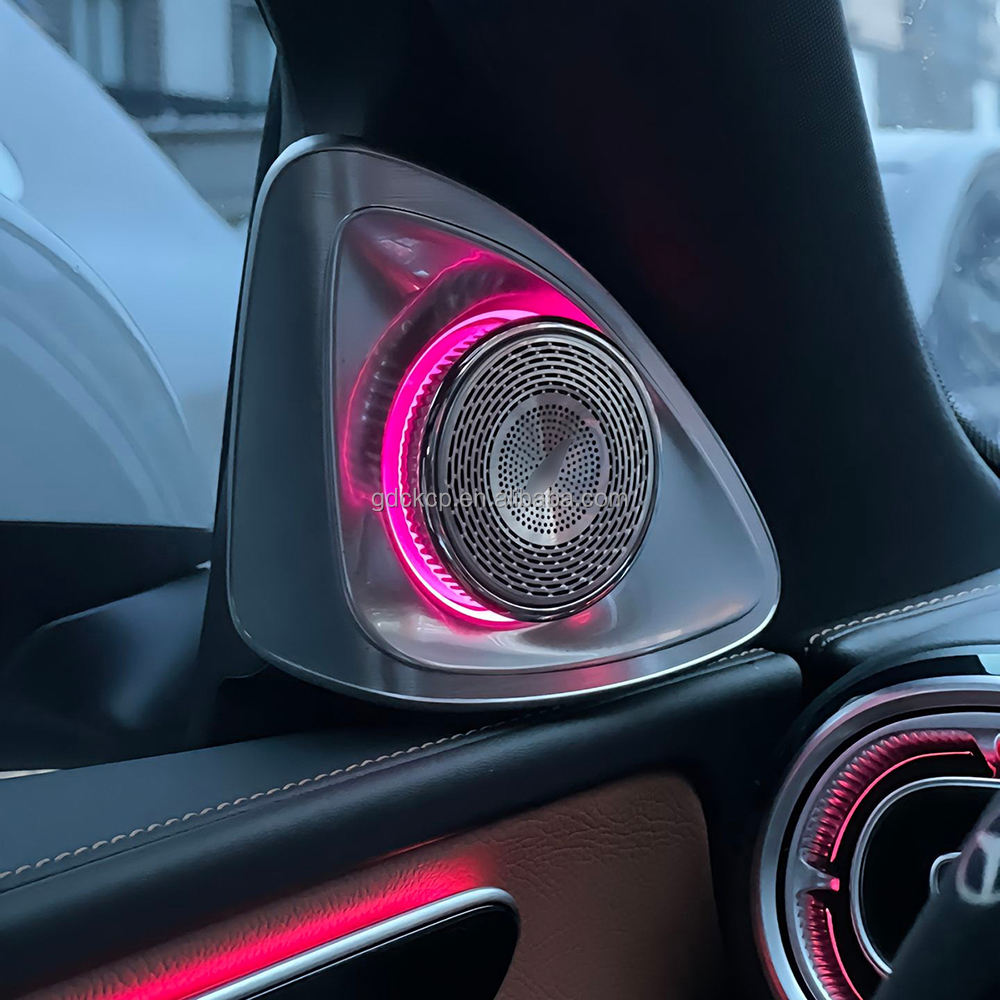 C236 CLE 64 Colors 4D Rotating Tweeter Ambient Light for 2024-2026 Mercedes Benz CLE Coupe Plug and Play Rotating Treble Speaker