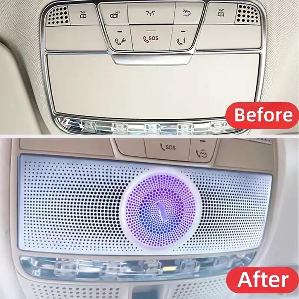 64 Colors LED Roof Ceiling Lamp Speaker Reading Ambient Light for Mercedes Benz G-Class W463 (2018)