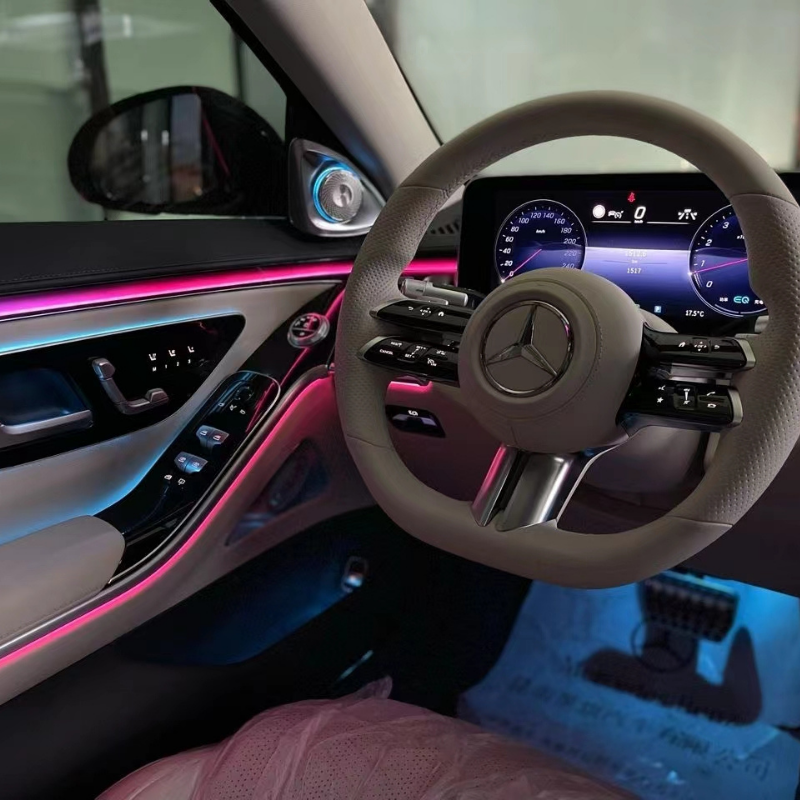 Full Set W223 Ambient Light Kit Rotary Tweeter Luminous Turbine Vent Car Door Speaker Cover for Mercedes Benz S-Class W223