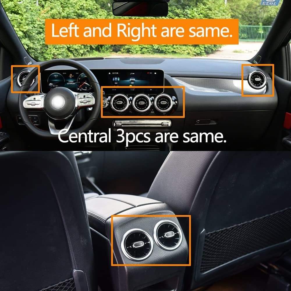 64 Colors Luminous Turbine Air Vent Ambient Light for Mercedes Benz A/B-Class W177 W247 CLA C118 GLA/GLB X247