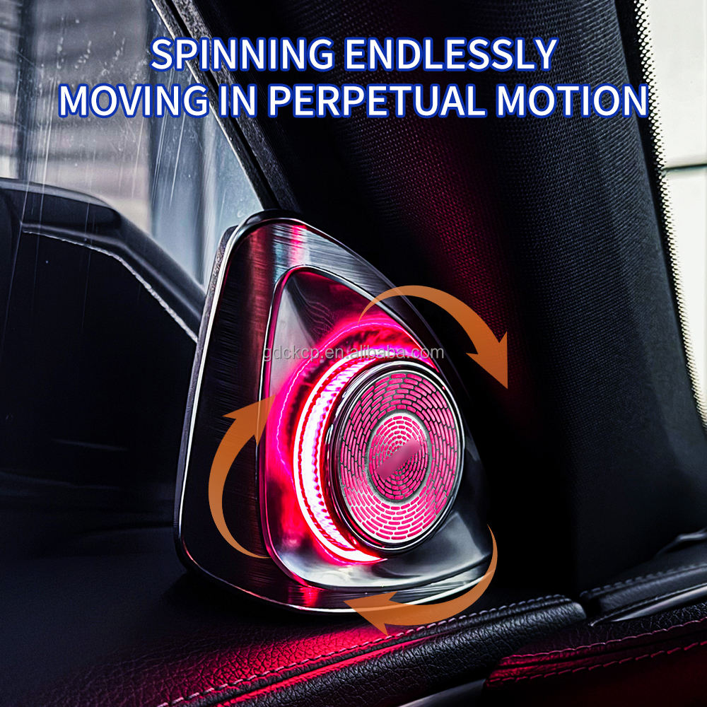 C205 4D Music Sync Rotating Tweeter with 64 Colors Ambient Light ABS Material for 2016-2021 C-coupe Car Speaker