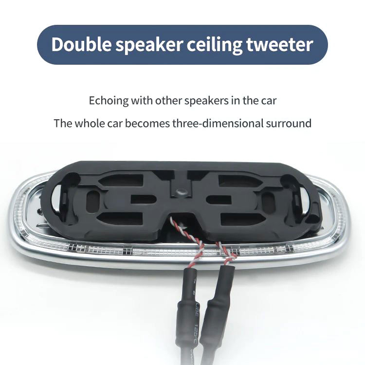 64 Colors Rear Roof Speaker Cover Ambient Lighting for Mercedes-Benz GLS X167 SUV 2020-2022