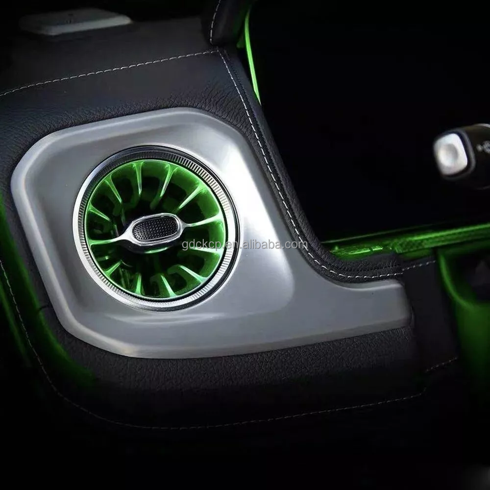 High Quality Car Accessories W463 (2018) 64 Colors Front Turbine Air Vent Atmosphere Lights for Benz G-class 2019-2024 LED Air Outlet