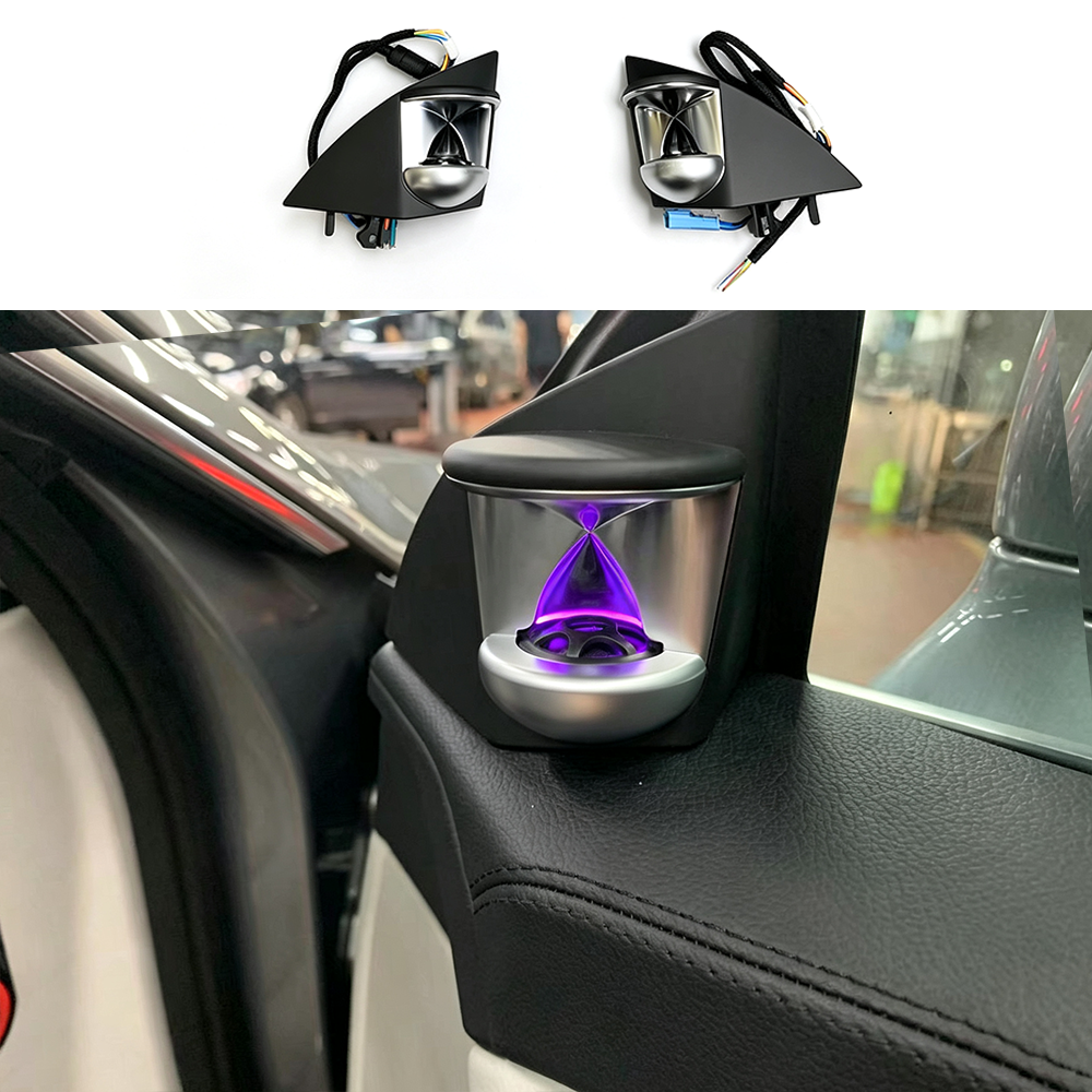 W218 A-pillar Speaker Tweeter Ambient Light for Benz CLS-Class 2012-2017 Upgrade Treble 12 Colors Atmosphere Lamp