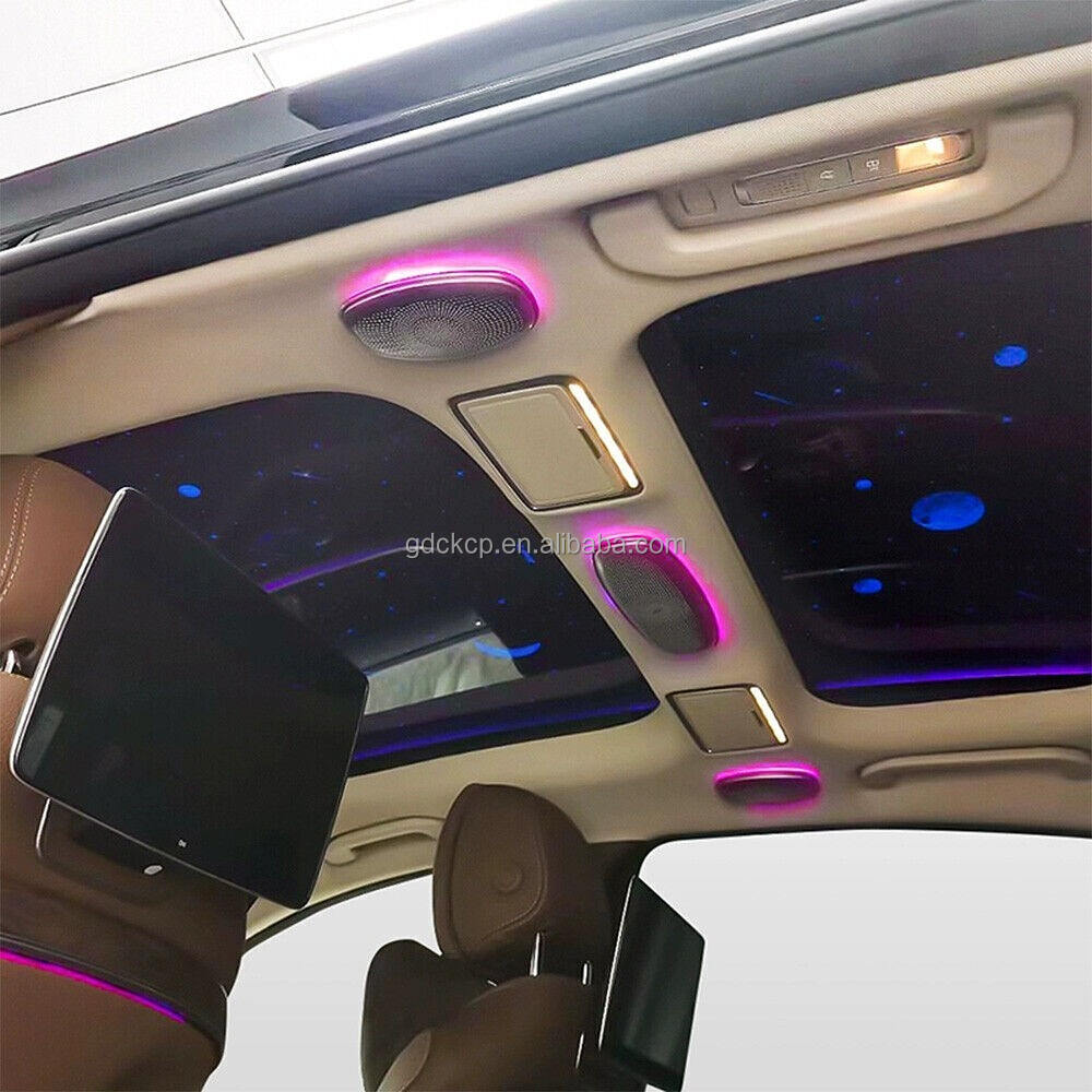 W222 Rear Roof Speakers With Ambient Light Ceiling Speakers 64colors LED Ambient Light for Benz S/E/C/GLC-class W213 W205 X253
