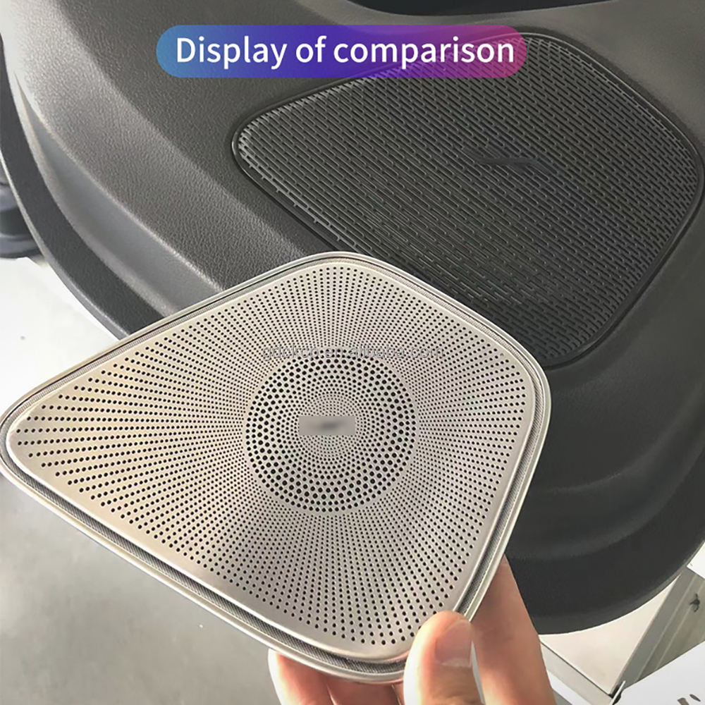 Car Midrange Speaker Cover 64 Colors Ambient Light for Benz New A/B/CLA/GLA/GLB W177 W118 W247 LED Horn Audio Trim Cover