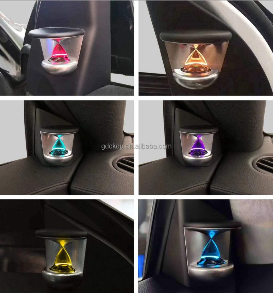 12 Colors A-pillar Hourglass Tweeter Ambient Lighting for Mercedes-Benz CLS C218 Four-door Coupé