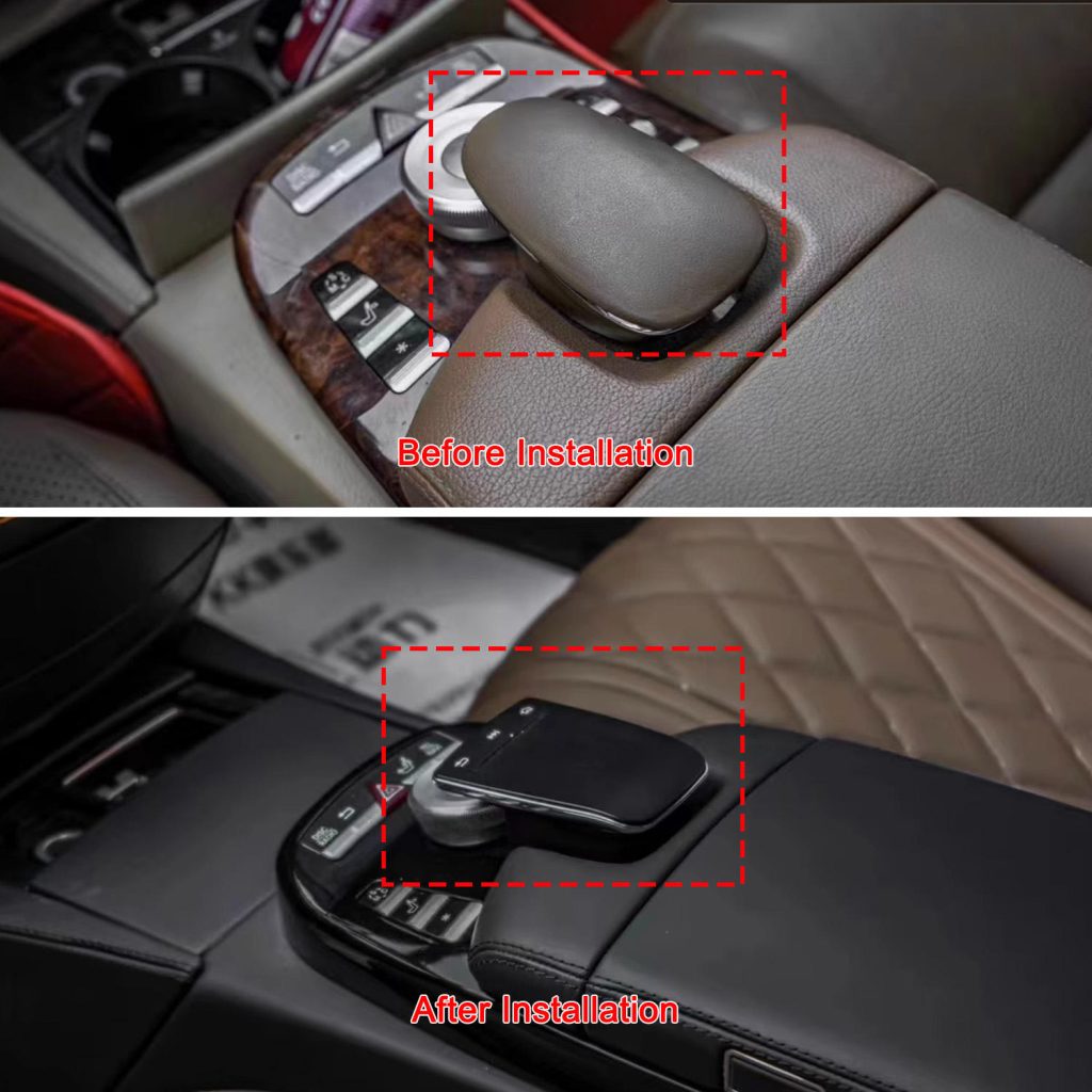 Center Console Trim Panel Turbine Vent With Ambient Light for Mercedes Benz S-class W221 Upgraded to W222 Interior Accessories