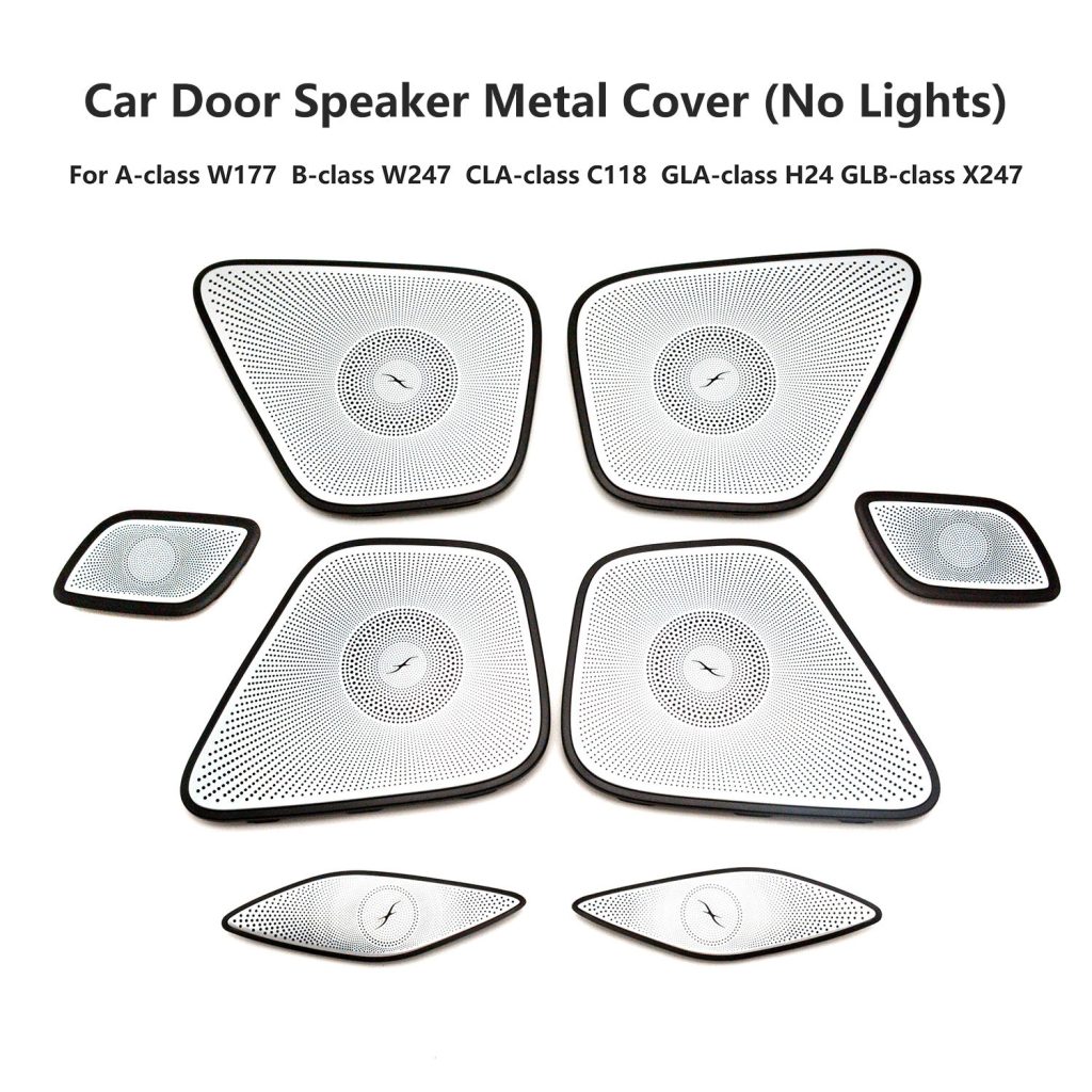 Car Door Stereo Speaker Sticker Cover Trim Horn Audio Decoration With Ambient Light for Mercedes-Benz GLB-class X247 W247