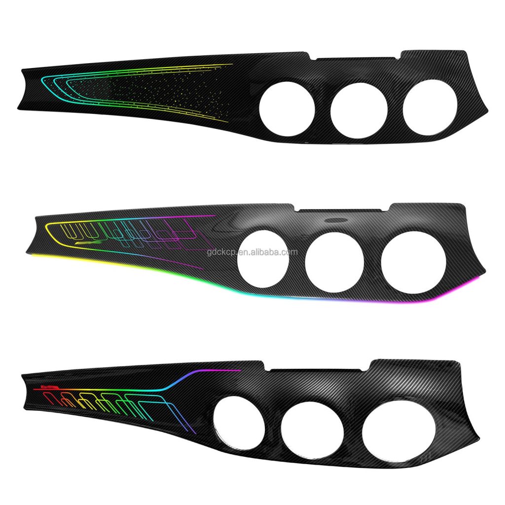Right-hand Drive W156 Passenger Interior Panel Ambient Light for Mercedes-Benz CLA W117 GLA X156 Co-pilot Carbon Fiber Panel